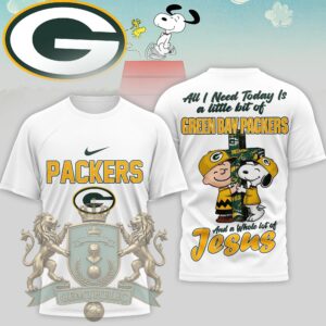 Green Bay Packers Snoopy Charlie Brown T-Shirt