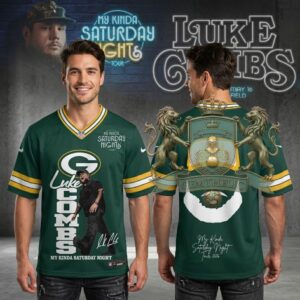 Luke Combs Green Bay Packers My Kinda Saturday Night Tour Jersey