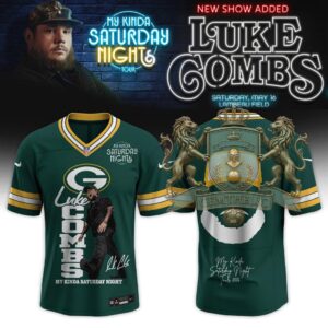 Luke Combs Green Bay Packers My Kinda Saturday Night Tour Jersey