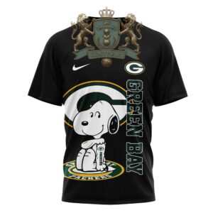 Green Bay Packers Snoopy Yes I'm Old But I Saw T-Shirt