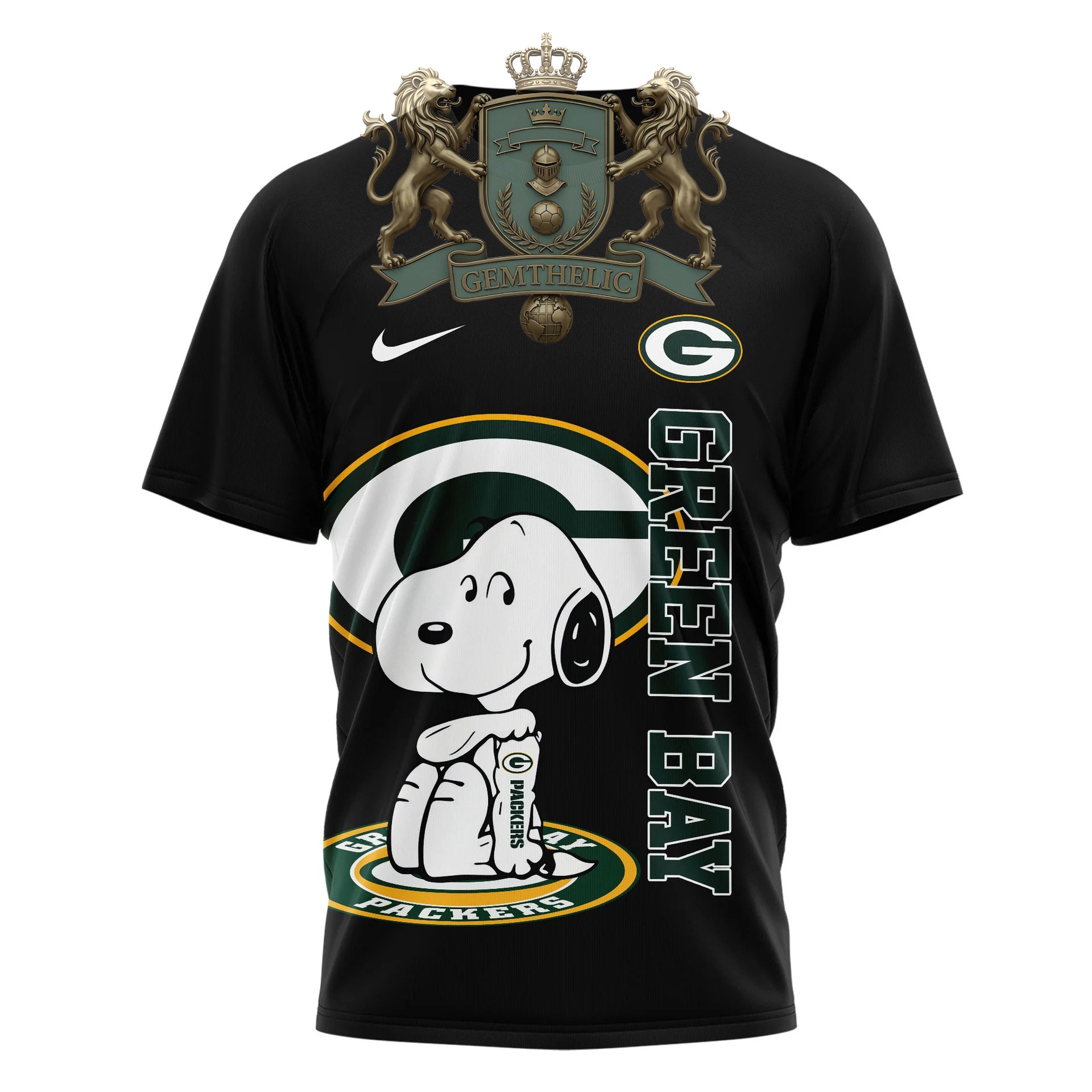 Green Bay Packers Snoopy Yes I'm Old But I Saw T-Shirt - Detail View