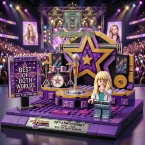 Hannah Montana 20th Anniversary Best Of Both Building Bricks Set