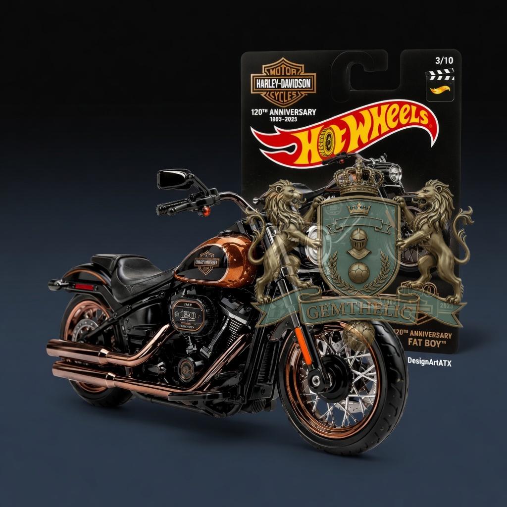 Harley-Davidson 120th Anniversary Fat Boy Hot Wheels - Front View