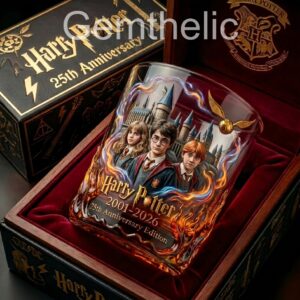 Harry Potter 25th Anniversary Whiskey Glass