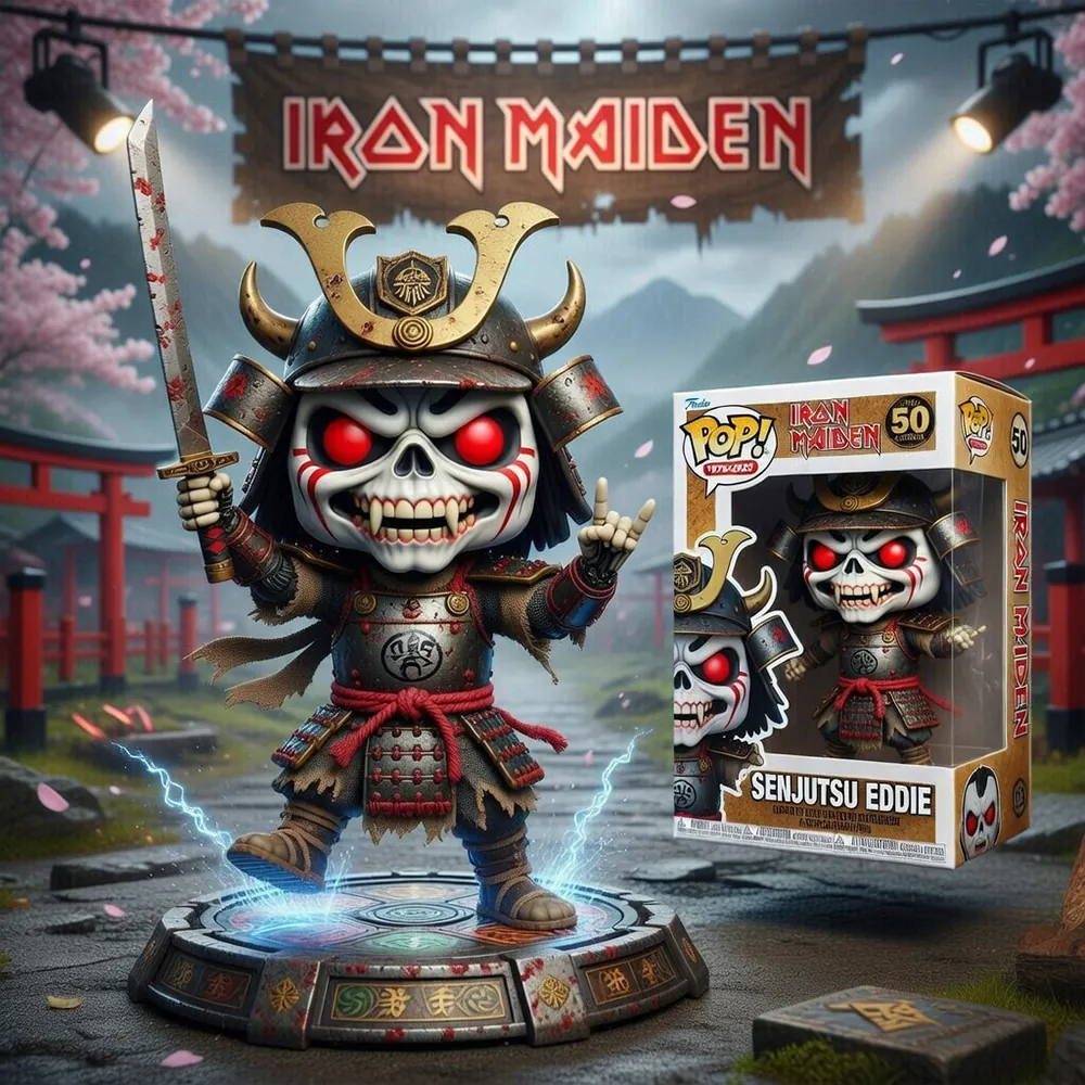Iron Maiden Senjutsu Eddie Funko Pop Figure - Front View