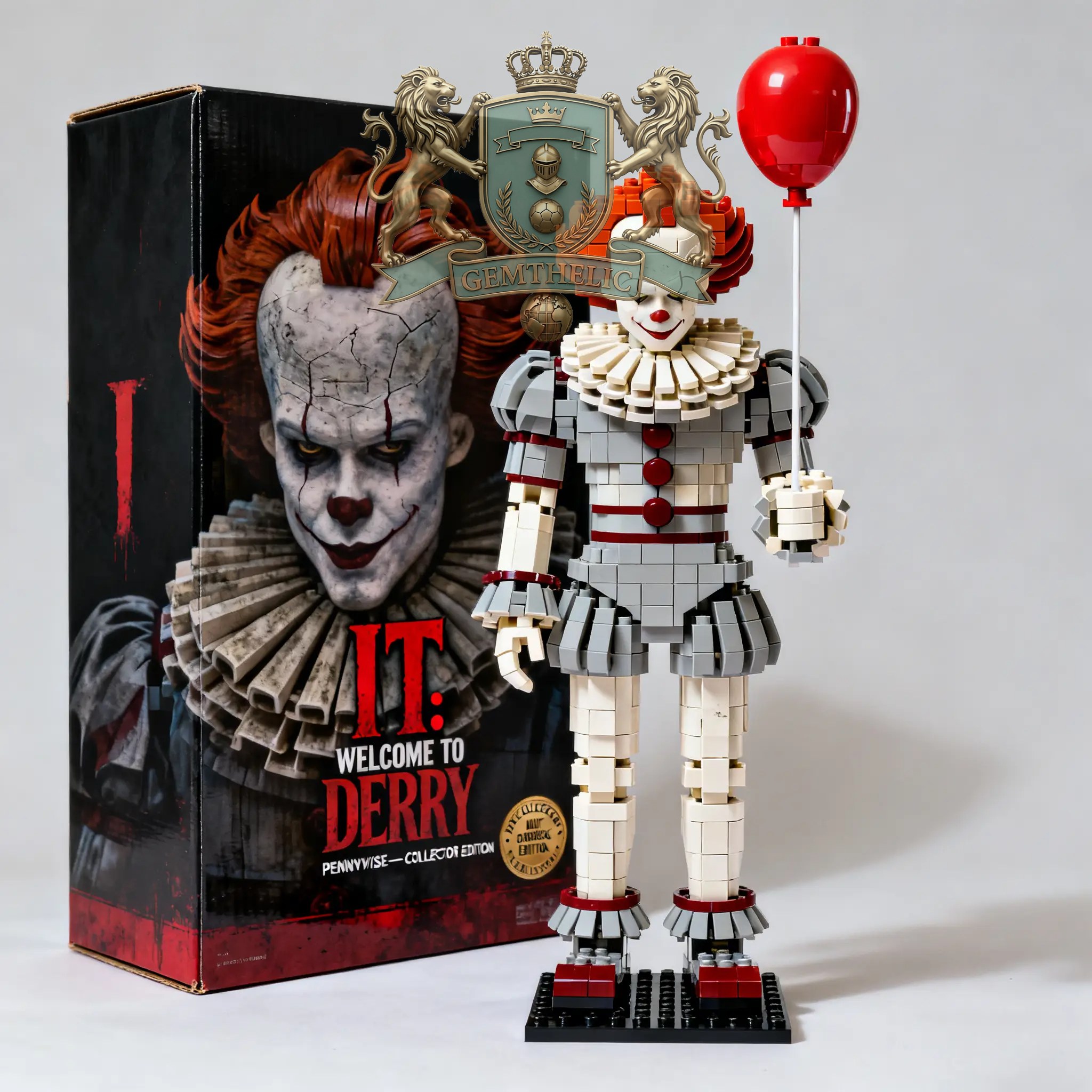 IT Pennywise Welcome to Derry Building Bricks Set - Front View