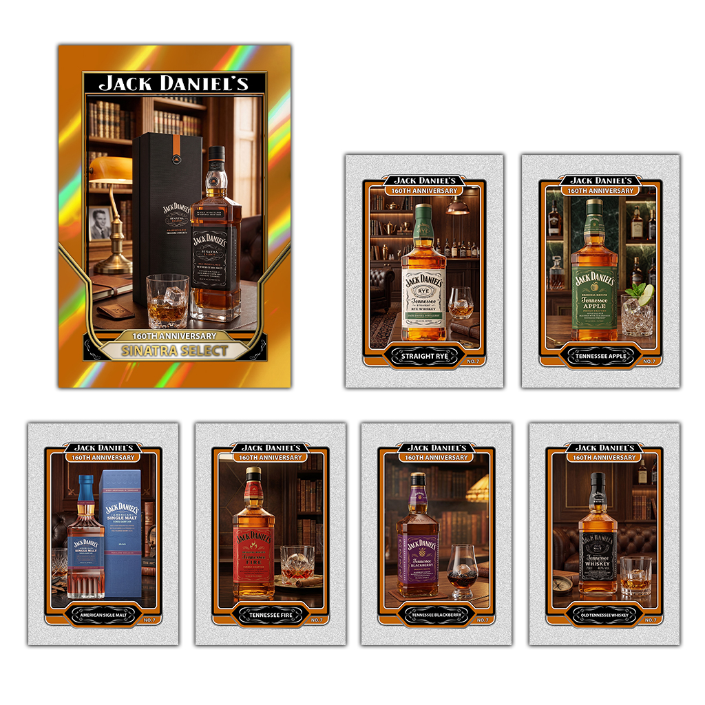 Jack Daniel's 160th Anniversary Trading Card - Front View