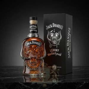 Jack Daniel's Motorhead Lemmy Edition Snaggletooth Skull Whiskey Bottle