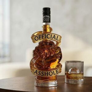 Jack Daniel's Official Asshole Fist Whiskey Bottle