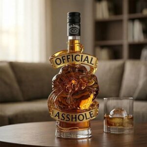 Jack Daniel's Official Asshole Fist Whiskey Bottle