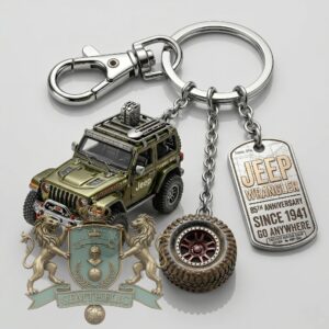 Jeep 85th Anniversary Keychain