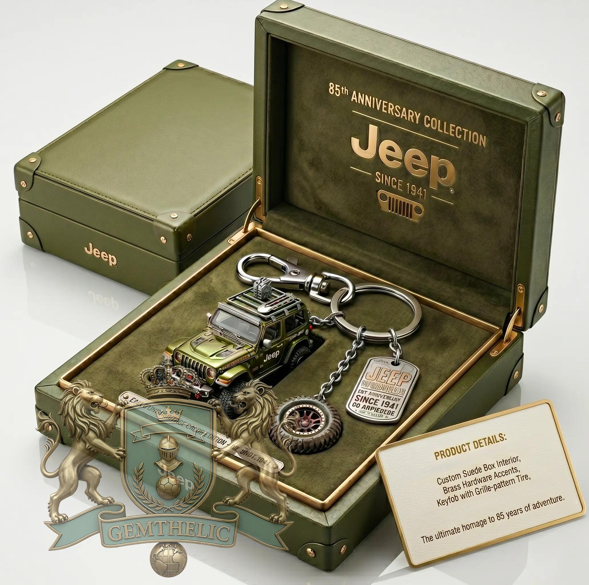 Jeep 85th Anniversary Keychain - Front View