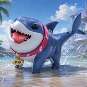Jeff The Shark Friendly Pet Character Collectible Figurine