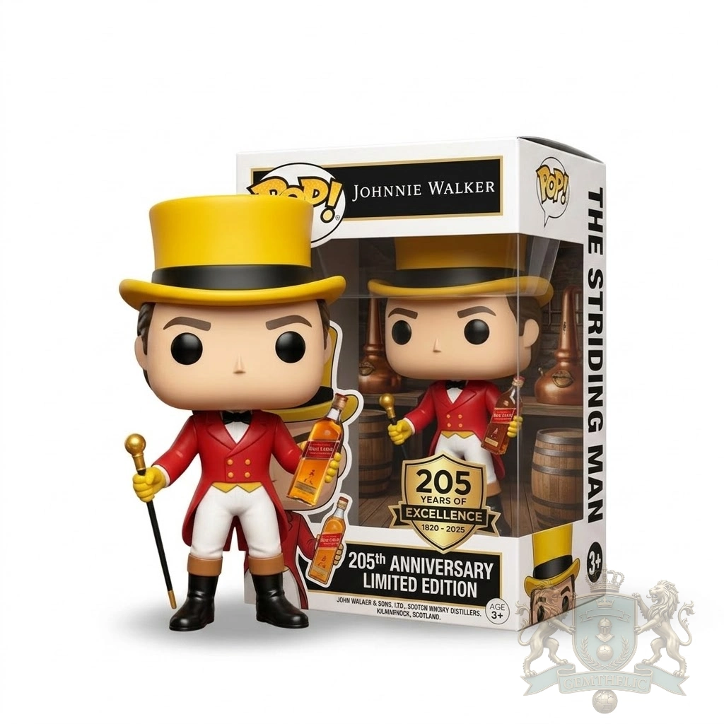 Johnnie Walker 205th Anniversary Pop Vinyl Figure - Front View