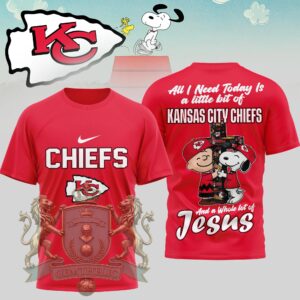 Kansas City Chiefs Snoopy Charlie Brown T-Shirt