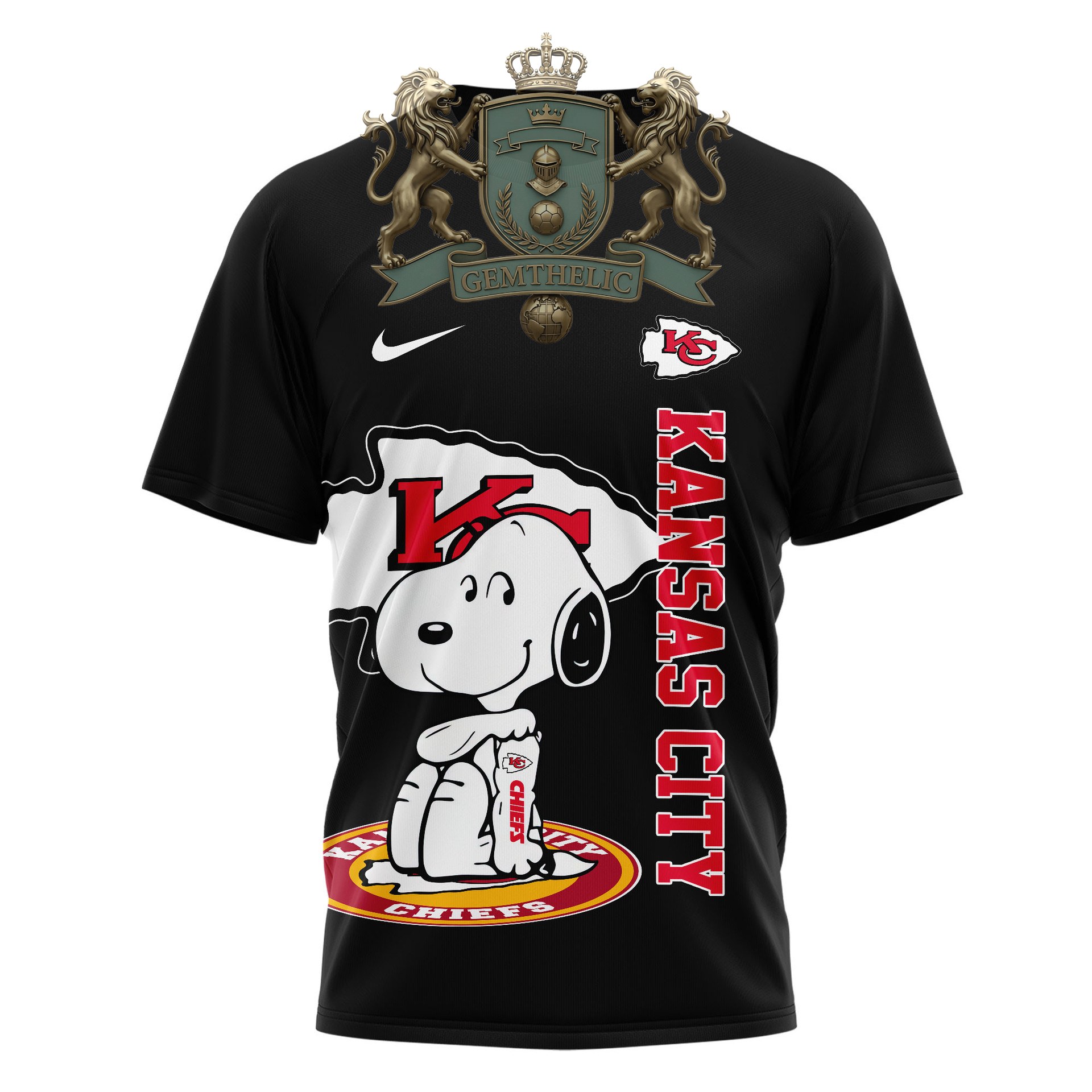 Kansas City Chiefs Snoopy Yes I'm Old But I Saw T-Shirt - Detail View