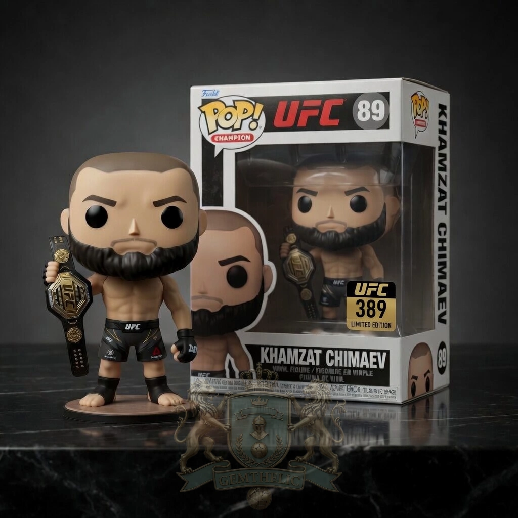 Khamzat Chimaev UFC 328 Champion Limited Edition Funko Pop! Vinyl Figure - Front View