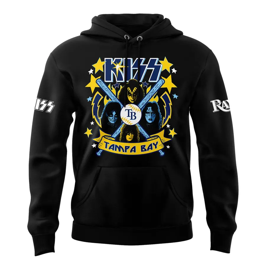 Kiss Band Tampa Bay Rays 2026 Hoodie - Detail View
