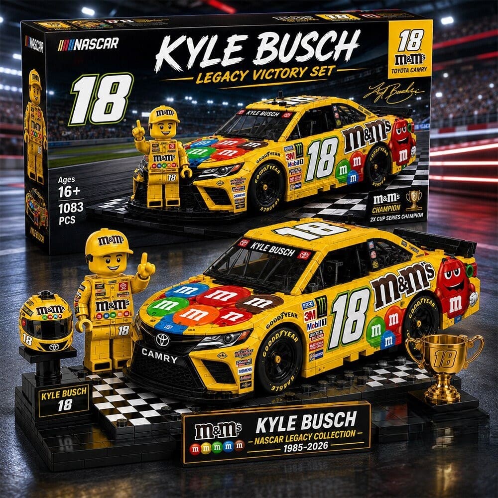 Kyle Busch Legacy Victory Set M&M's Building Set - Front View