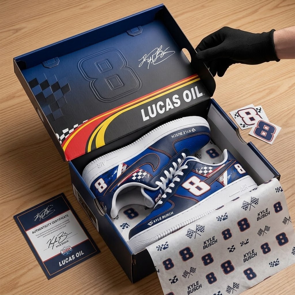 Kyle Busch NASCAR Racing #8 Sneakers - Detail View