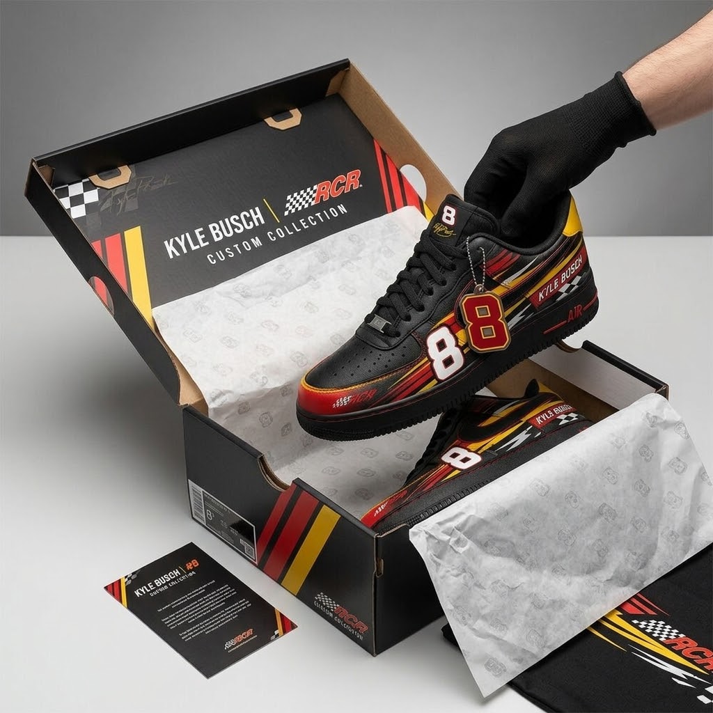 ASCAR Legend Kyle Busch 8 Sneakers - Detail View