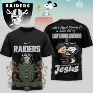 Las Vegas Raiders Snoopy Charlie Brown T-Shirt