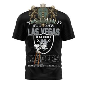 Las Vegas Raiders Snoopy Yes I'm Old But I Saw T-Shirt