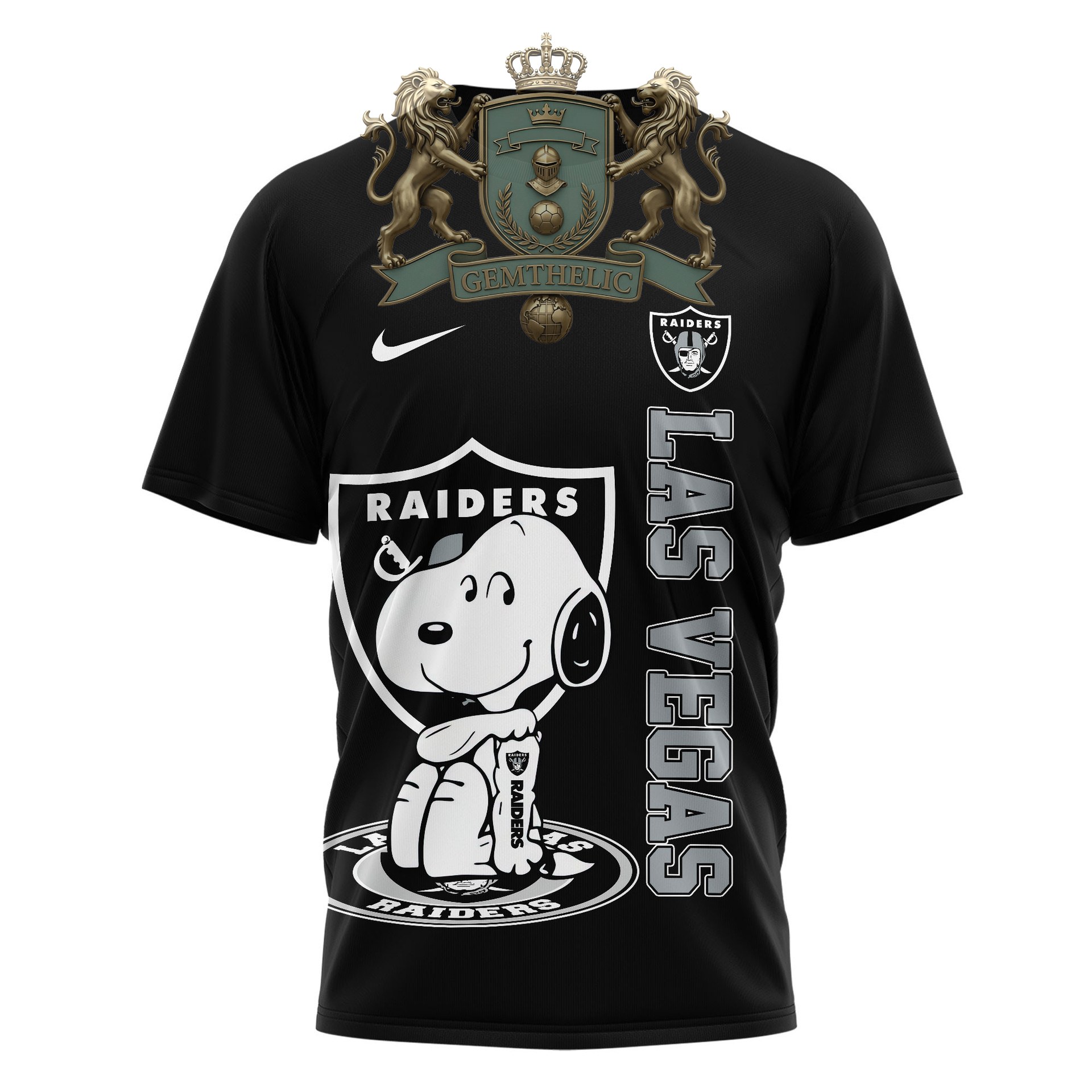 Las Vegas Raiders Snoopy Yes I'm Old But I Saw T-Shirt - Detail View