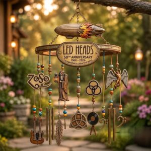 Led Zeppelin 58th Anniversary 1968-2026 Wind Chime