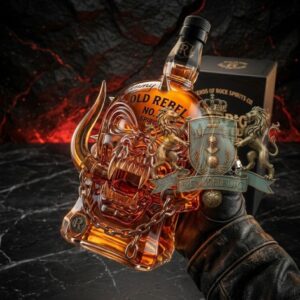 Lemmy Kilmister Old Rebel No. 7 Whiskey Bottle