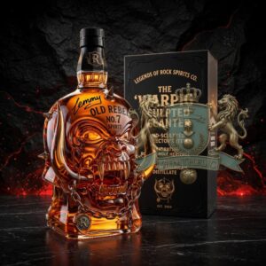 Lemmy Kilmister Old Rebel No. 7 Whiskey Bottle