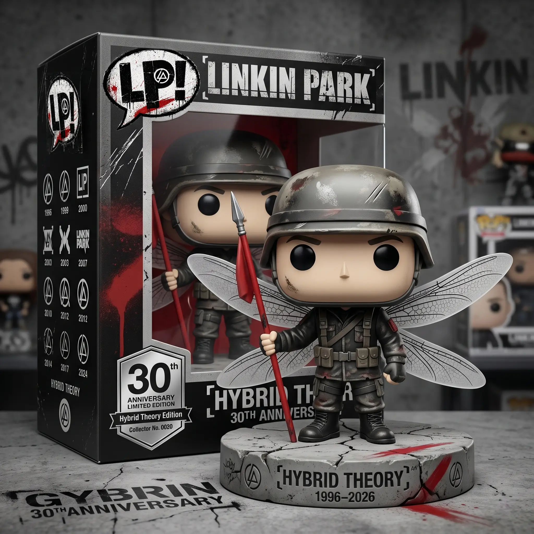 Linkin Park 30th Anniversary Funko Pop - Front View