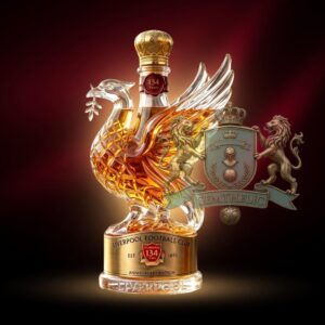 Liverpool Football Club 134th Anniversary Whiskey Bottle