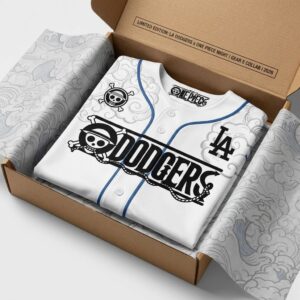 Los Angeles Dodgers One Piece Luffy Gear 5 Baseball Jersey