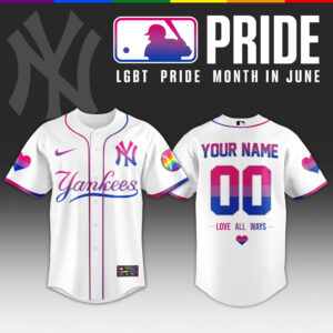 MLB x 2026 Pride Month Bisexual Baseball Jersey