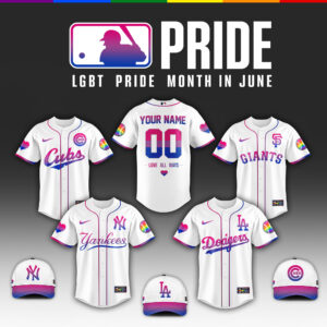 MLB x 2026 Pride Month Bisexual Baseball Jersey
