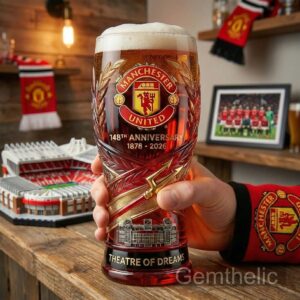 Manchester United 148th Anniversary Theatre of Dreams Beer Glass