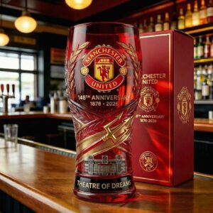 Manchester United 148th Anniversary Theatre of Dreams Beer Glass
