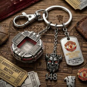 Manchester United 148th Anniversary Keychain