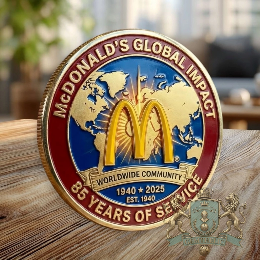 McDonald’s 85 Years of Service Commemorative Coin - Front View