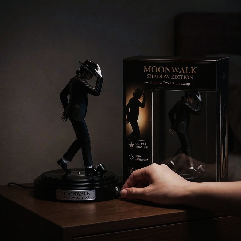 Michael Jackson Moonwalk Shadow Lamp - Detail View