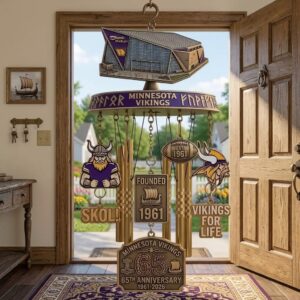 Minnesota Vikings 65th Anniversary Wind Chime