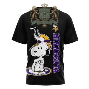 Minnesota Vikings Snoopy Yes I'm Old But I Saw T-Shirt
