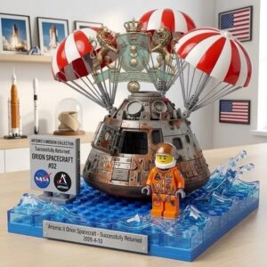 NASA Artemis II Orion Spacecraft Successfully Building Bricks Set