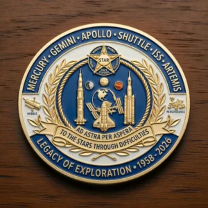 NASA 68th Anniversary Challenge Coin