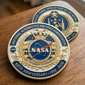 NASA 68th Anniversary Challenge Coin