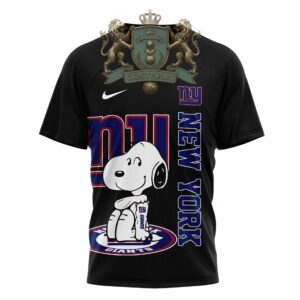 New York Giants Snoopy Yes I'm Old But I Saw T-Shirt