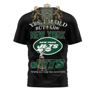 New York Jets Snoopy Yes I'm Old But I Saw T-Shirt