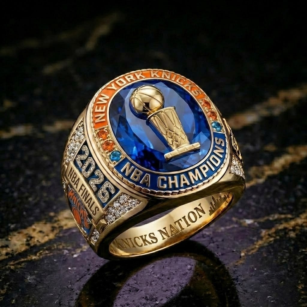 New York Knicks NBA Champions 2026 NBA Championship Ring - Front View