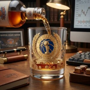 Knicks 2026 NBA Champions Whiskey Glass